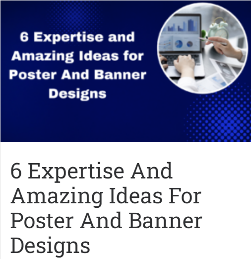 Blog Ideas for Posters and Banners