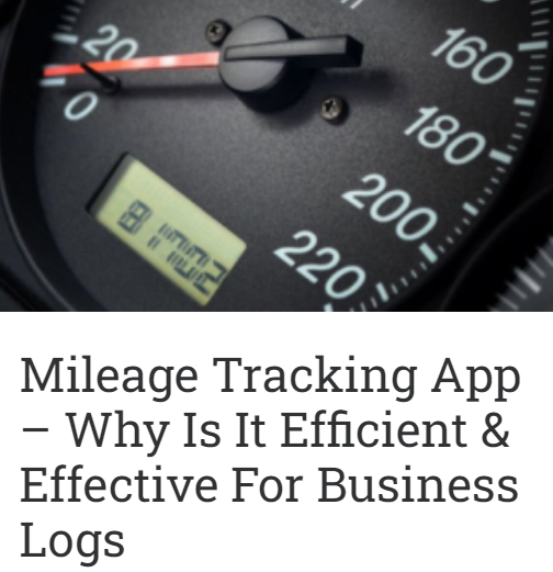 Blog Mileage Tracking App Effective for Business